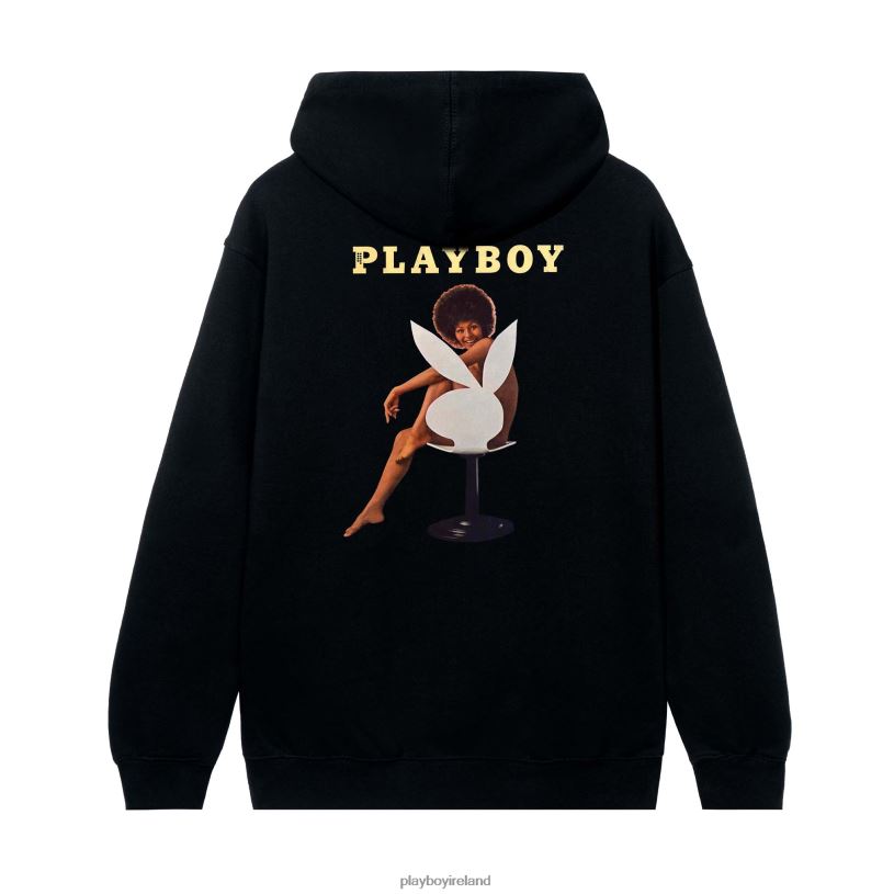 Playboy Men October 1971 Darine Stern Cover Hoodie HBFB410 Clothing Black