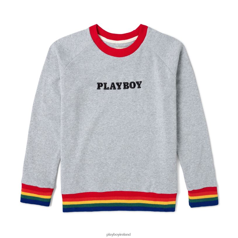 Playboy Men Rainbow Love Sweatshirt HBFB449 Clothing Original