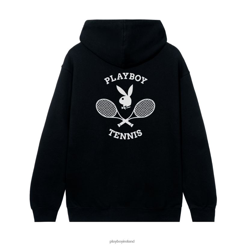 Playboy Men Tennis Club Hoodie HBFB426 Clothing Black