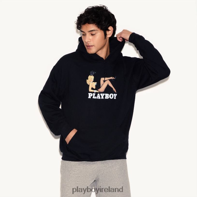 Playboy Men Vintage Bunny Hoodie HBFB504 Clothing Original
