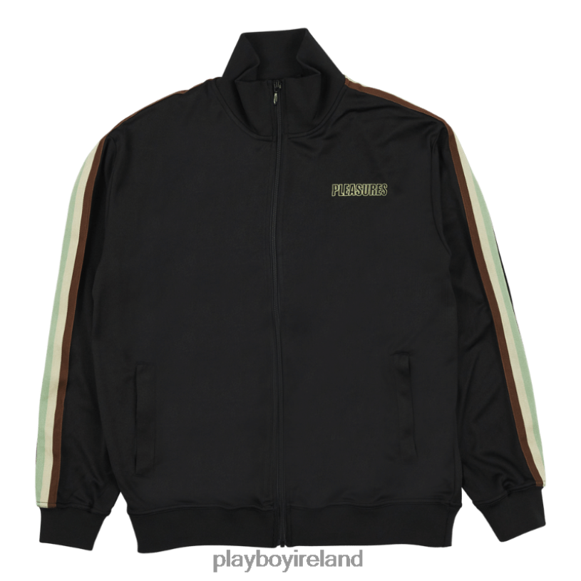 Playboy x Pleasures Men Wicked Track Jacket HBFB369 Clothing Black
