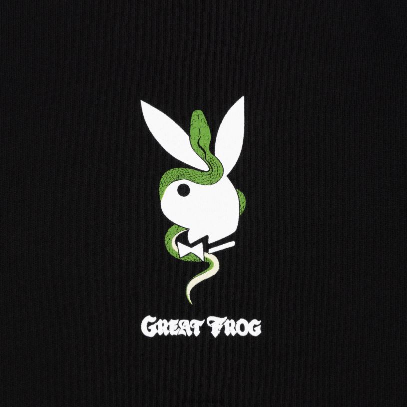 Playboy x The Great Frog Men Crewneck HBFB490 Clothing Black