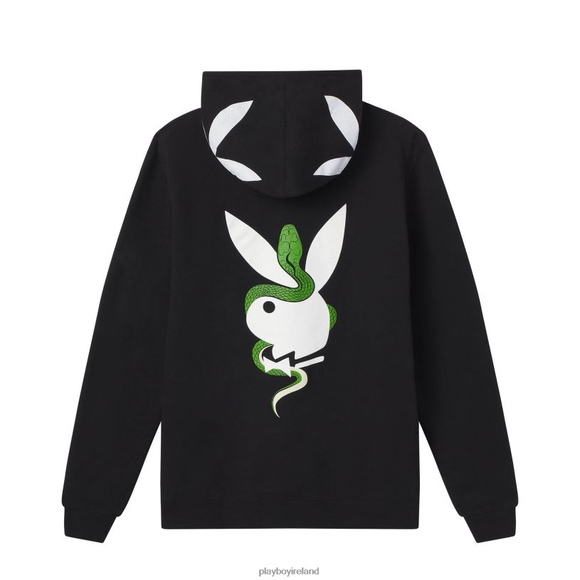 Playboy x The Great Frog Men Hoodie HBFB499 Clothing Black