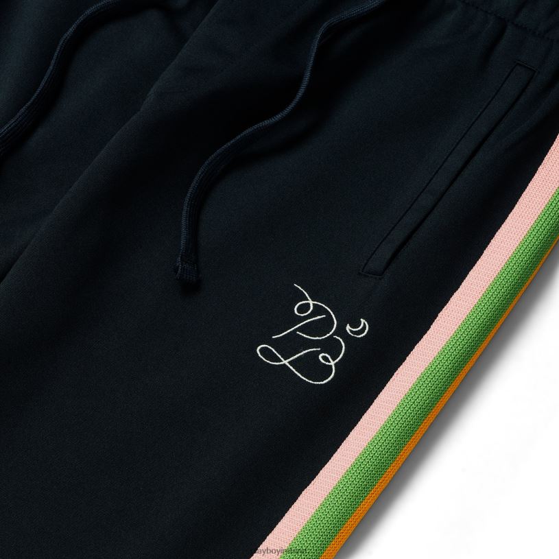 Playboy Men Knit Taping Tricot Pants HBFB555 Clothing Black