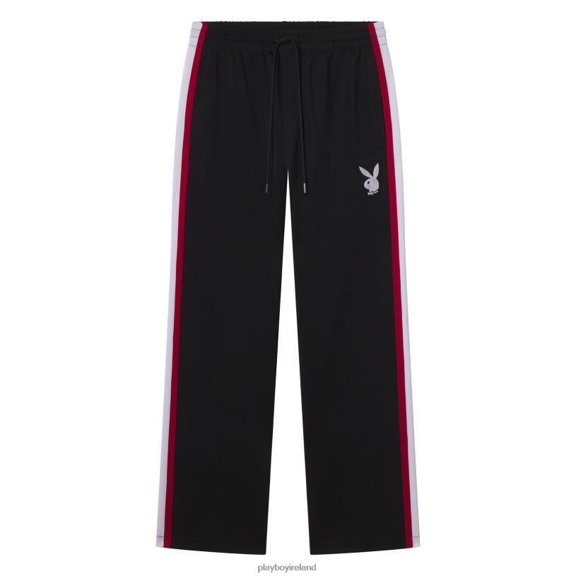 Playboy Men Old School Relaxed Track Pant HBFB541 Clothing Black