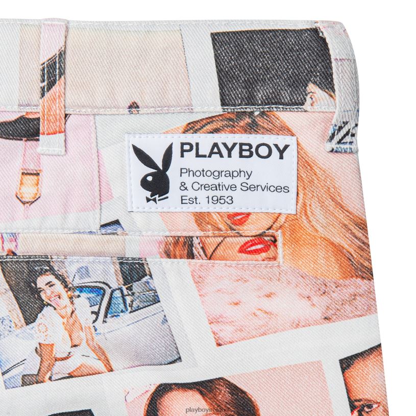 Playboy Men Playmate Polaroid Pants HBFB542 Clothing Multi