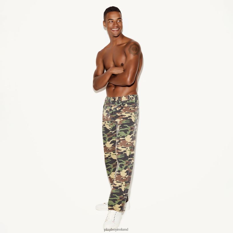 Playboy Men The Straight Leg Jean Camo HBFB549 Clothing Original