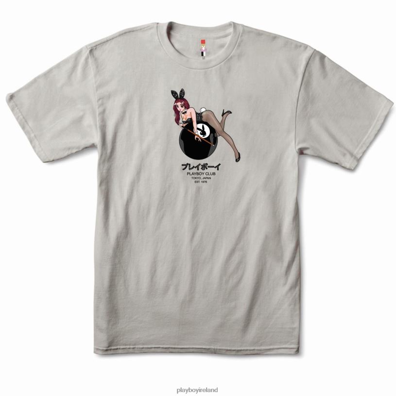 Playboy Men 8-Ball Tokyo Club T-Shirt HBFB41 Clothing Sand