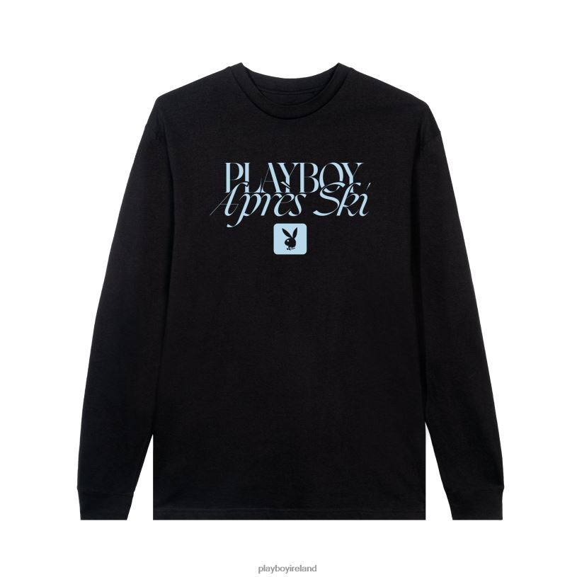Playboy Men Apres Ski Long Sleeve HBFB69 Clothing Black