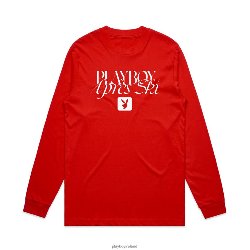 Playboy Men Apres Ski Long Sleeve HBFB71 Clothing Red