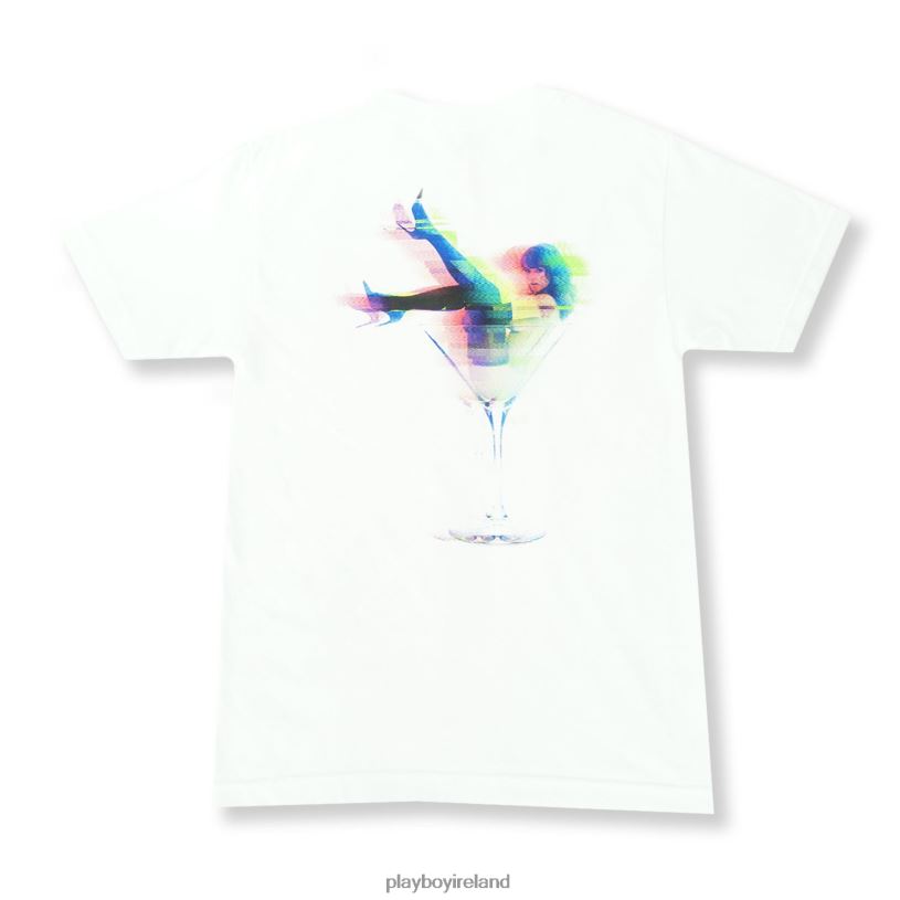 Playboy Men Champagne Tee HBFB92 Clothing White