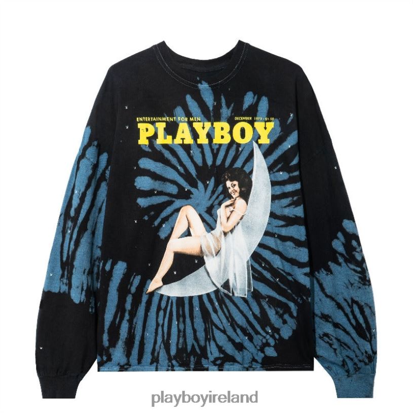 Playboy Men December 1973 Cover Tie-Dye Long Sleeve HBFB101 Clothing Original
