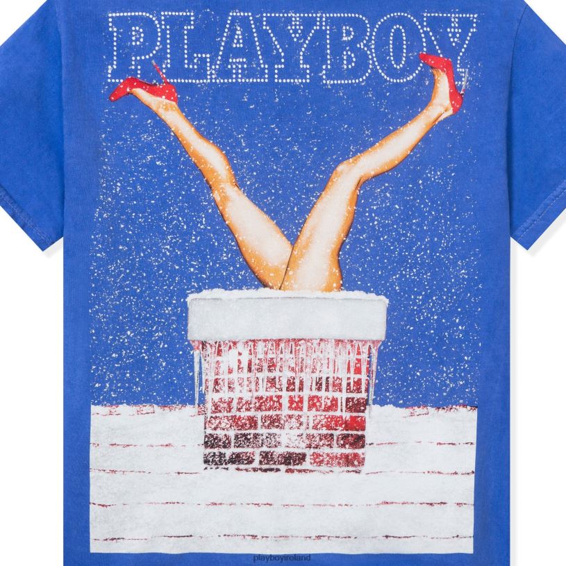 Playboy Men December 2013 Pigment Washed T-Shirt HBFB175 Clothing Original