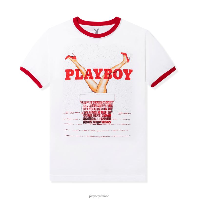 Playboy Men December 2013 Ringer T-Shirt HBFB291 Clothing Original