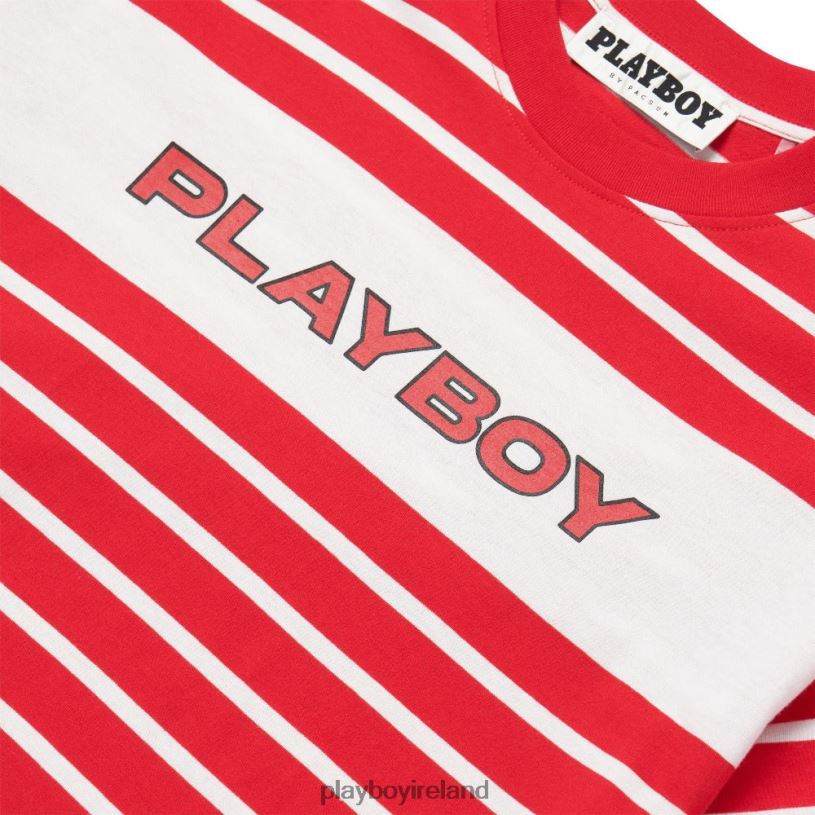 Playboy Men Electronic Stripe T-Shirt HBFB303 Clothing Original