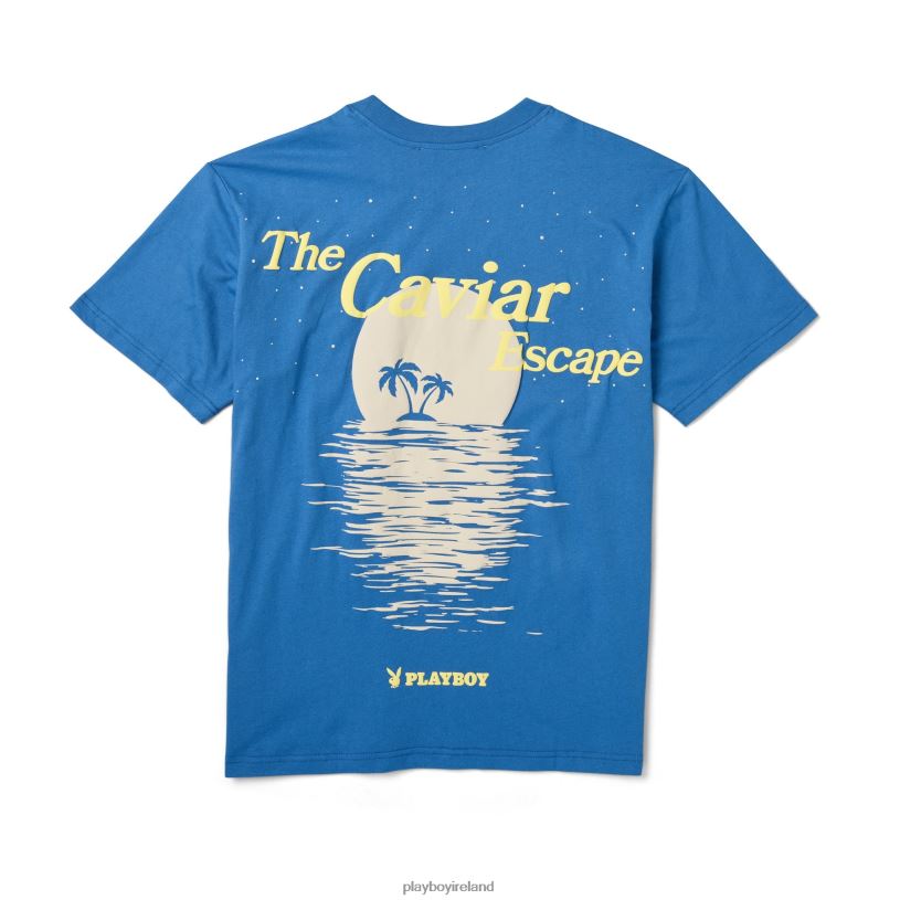 Playboy Men Escape Short Sleeve Tee HBFB293 Clothing Navy