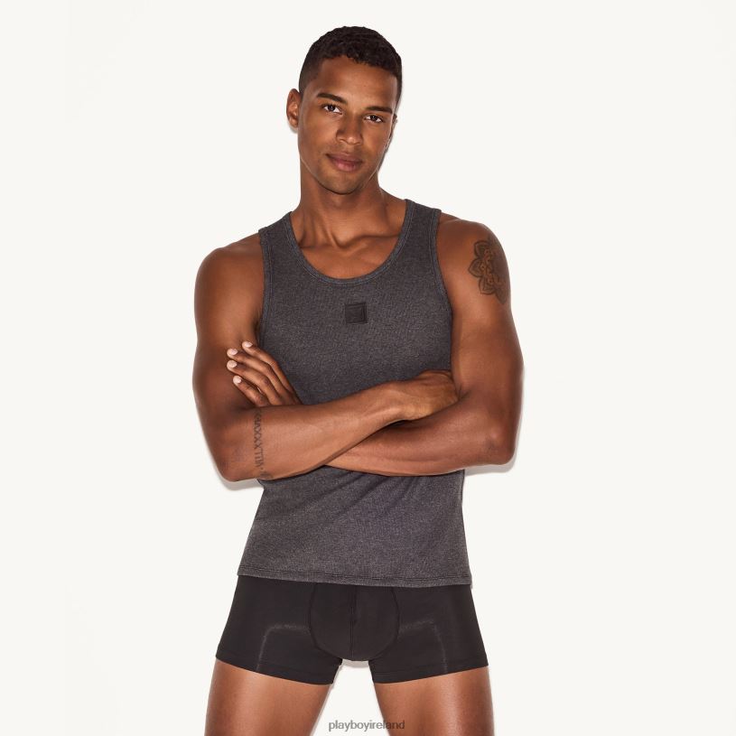 Playboy Men Essentials Rib Tank HBFB312 Clothing Storm
