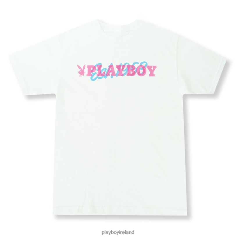 Playboy Men Est. 1953 Tee HBFB30 Clothing White