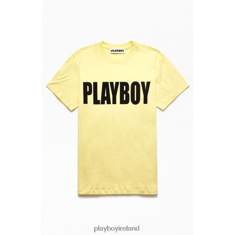 Playboy Men Impact T-Shirt HBFB301 Clothing Yellow