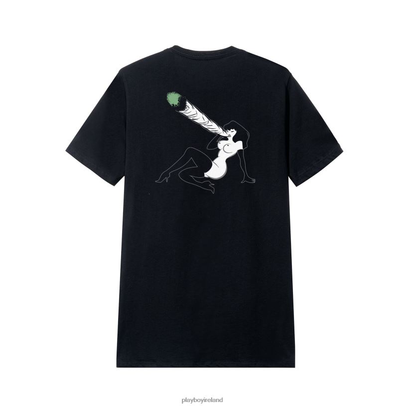 Playboy Men Inhale Femlin T-Shirt HBFB12 Clothing Black
