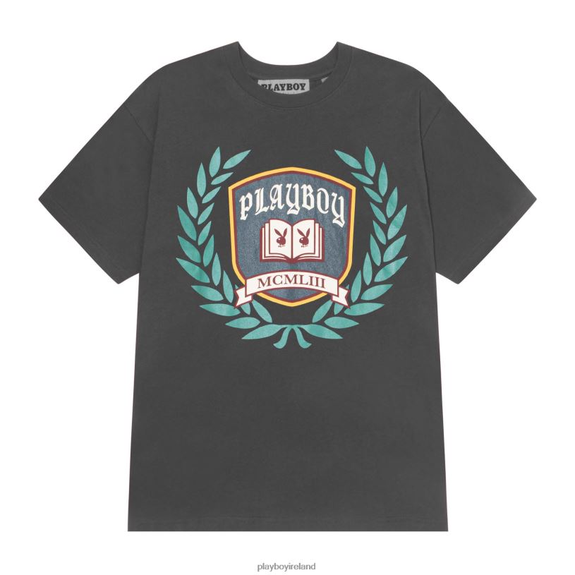 Playboy Men Ivy League T-Shirt HBFB296 Clothing Black
