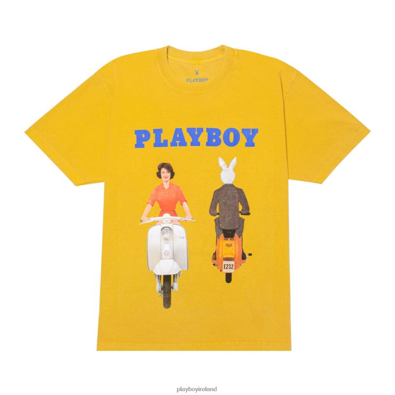 Playboy Men June 1959 Cover Tee HBFB244 Clothing Yellow