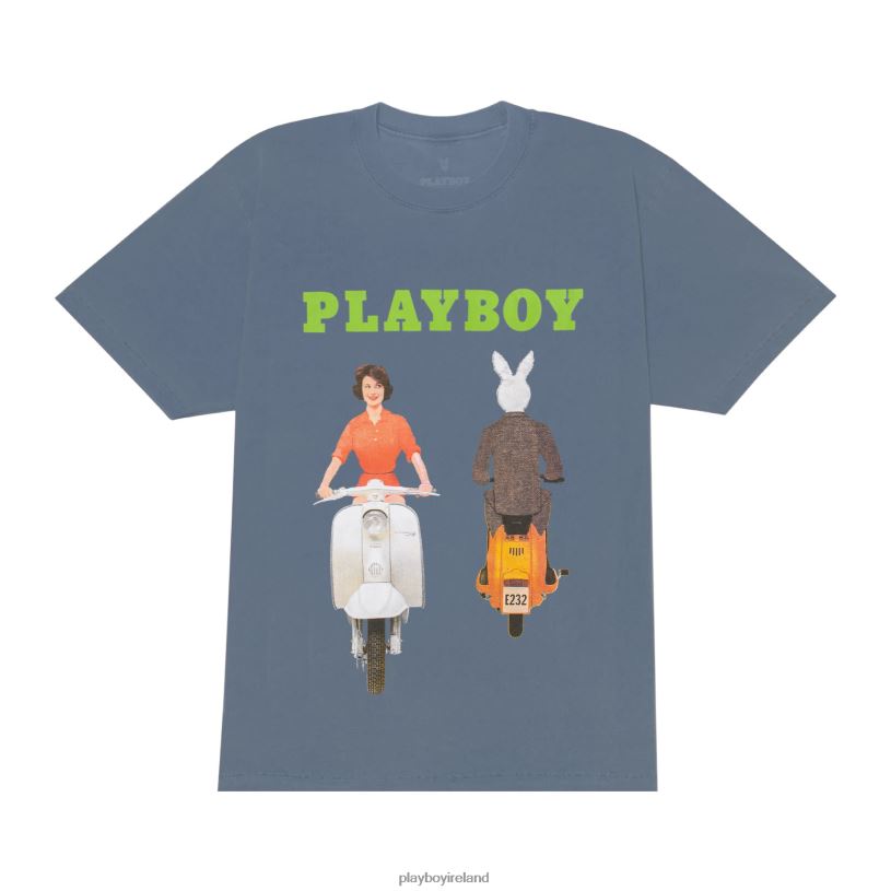 Playboy Men June 1959 Cover Tee HBFB245 Clothing Washed Blue