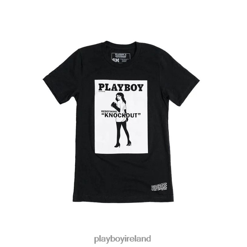 Playboy Men Knockout T-Shirt HBFB16 Clothing Black