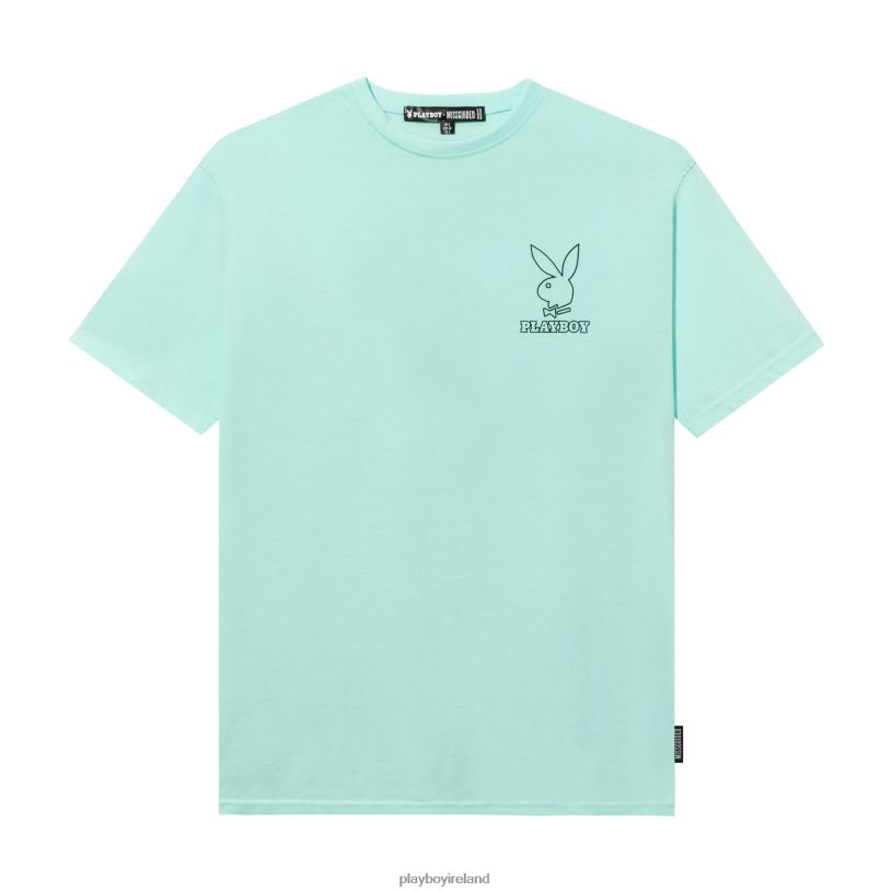 Playboy Men Logo Oversized T-Shirt HBFB192 Clothing Mint