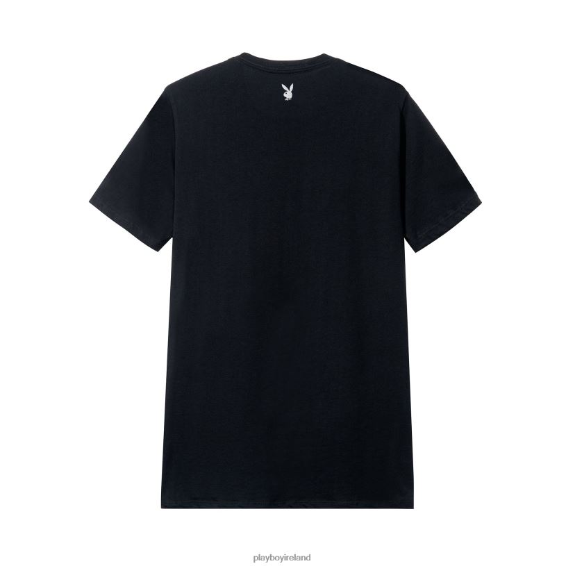 Playboy Men Los Angeles T-Shirt HBFB48 Clothing Black