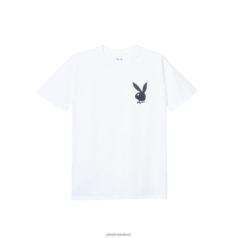 Playboy Men Masthead & Rabbit Head Tee HBFB19 Clothing White