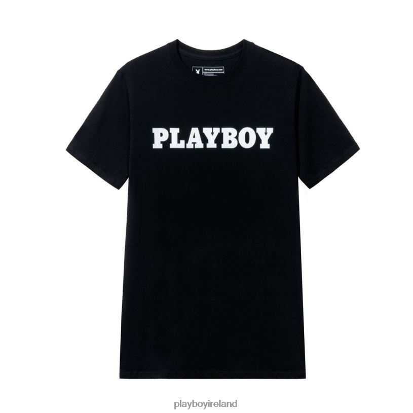 Playboy Men Masthead T-Shirt HBFB80 Clothing Black