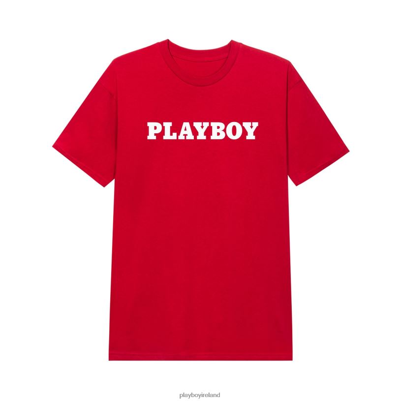 Playboy Men Masthead T-Shirt HBFB81 Clothing Red