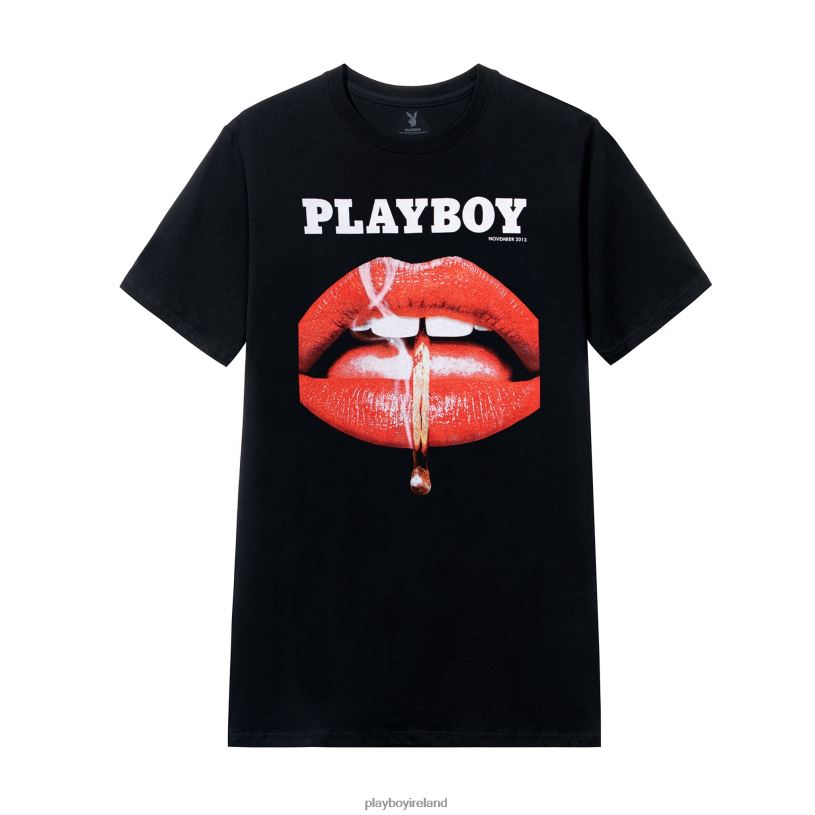 Playboy Men November 2013 Cover T-Shirt HBFB235 Clothing Tan