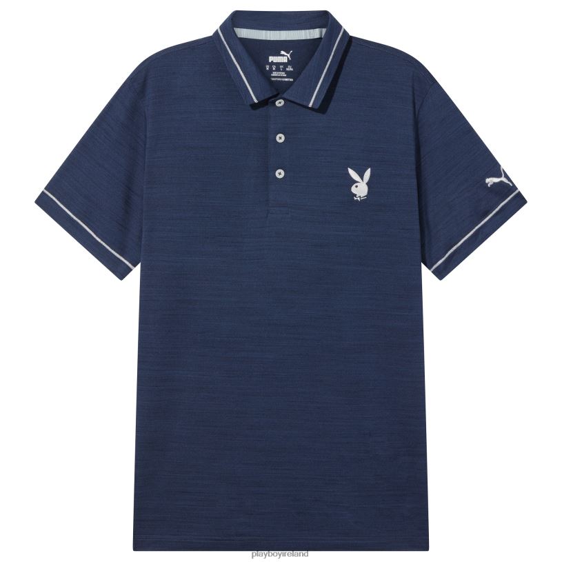 Playboy Men PUMA GOLF TIPPED PERFORMANCE POLO HBFB113 Clothing Navy