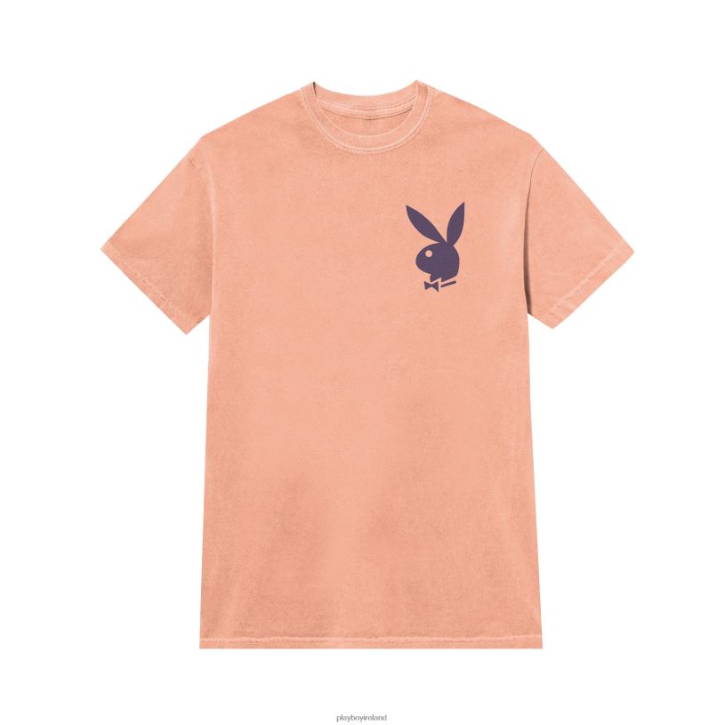 Playboy Men Peach Graphic T-Shirt HBFB240 Clothing Original