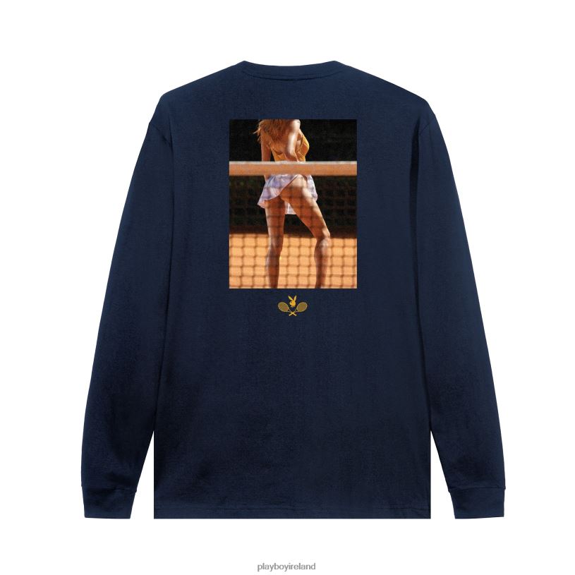 Playboy Men Racquet Club Long Sleeve HBFB110 Clothing Navy
