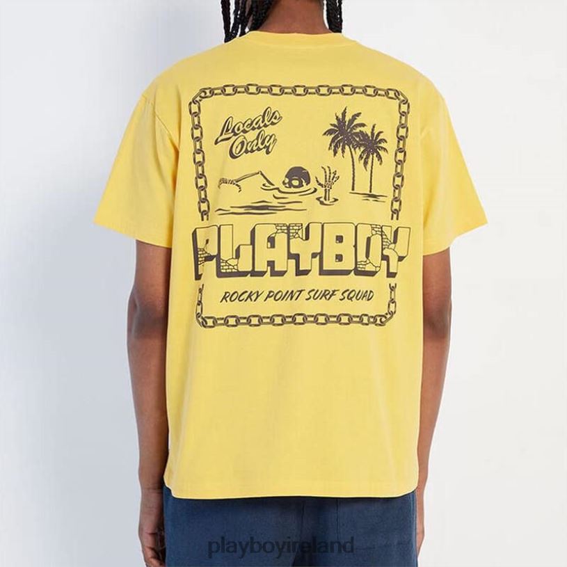 Playboy Men Rocky Point Tee HBFB254 Clothing Gold