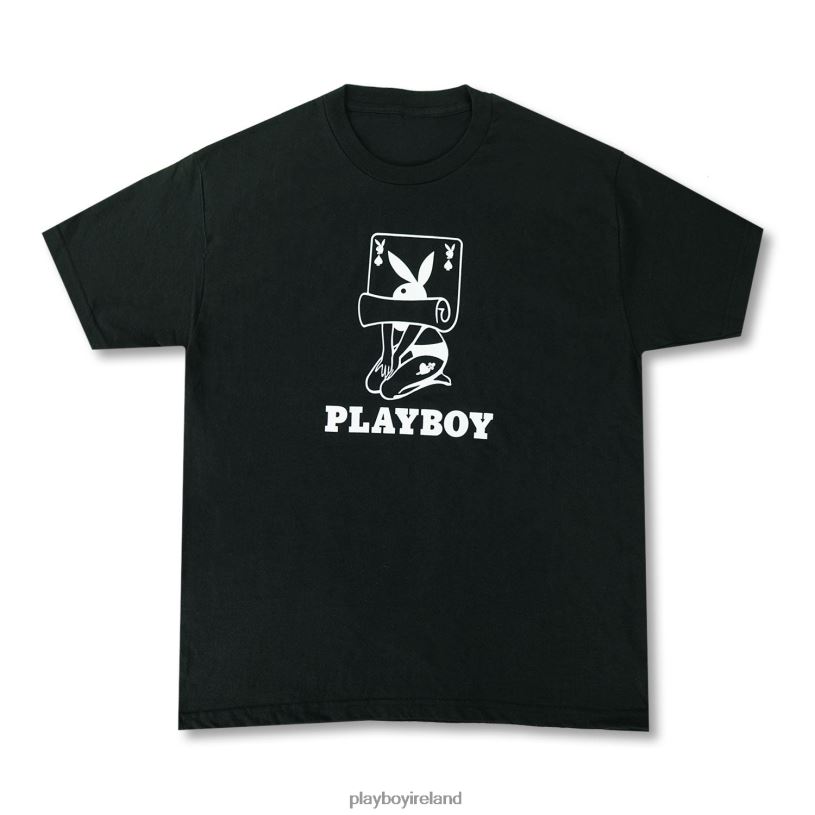 Playboy Men Rolling Card Tee HBFB93 Clothing Black