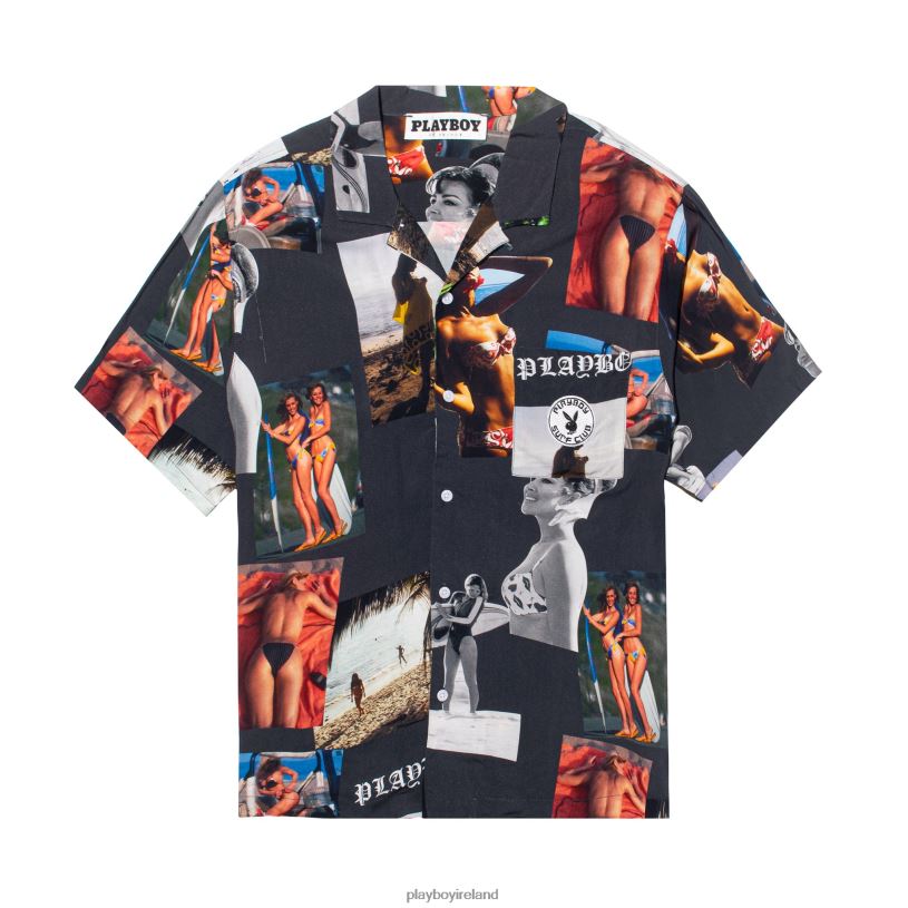 Playboy Men Sandbar Button Up Shirt HBFB234 Clothing Original