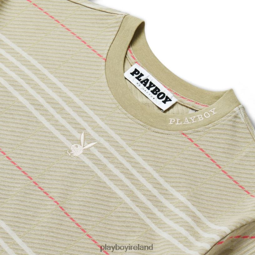 Playboy Men Short Sleeve Tee HBFB271 Clothing Plaid