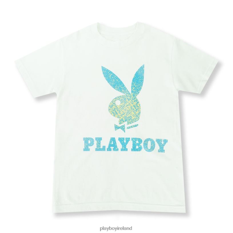 Playboy Men Static Bunny Tee HBFB141 Clothing White
