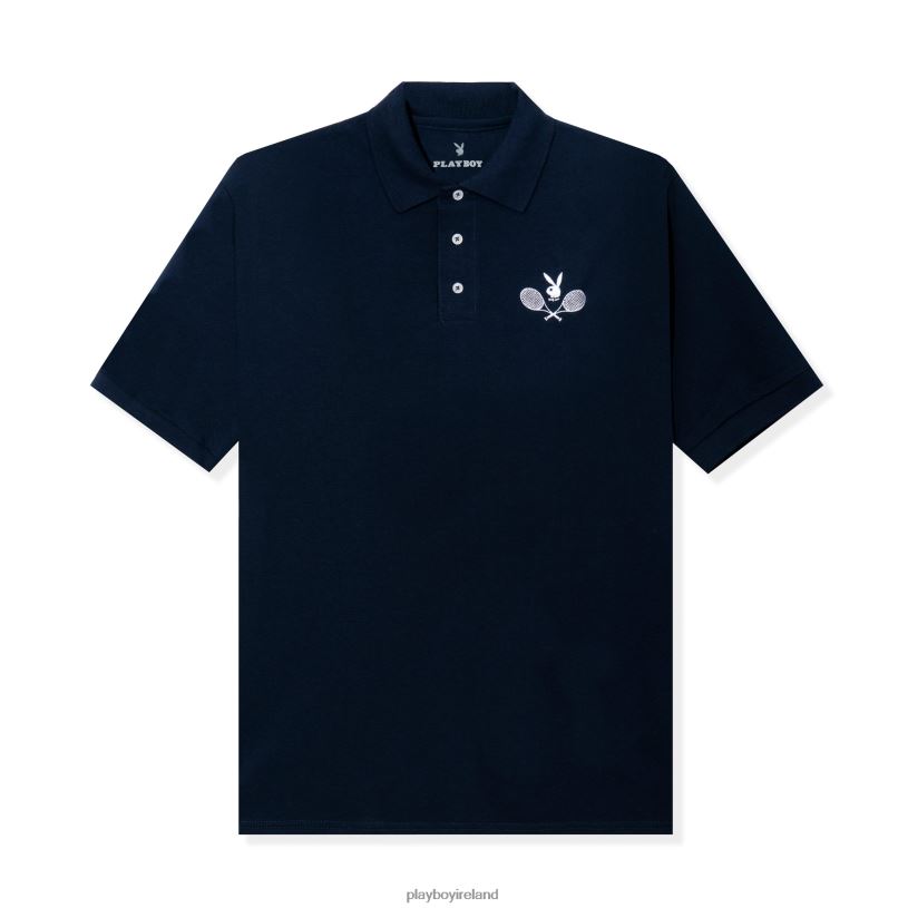Playboy Men Tennis Club Polo HBFB203 Clothing Navy
