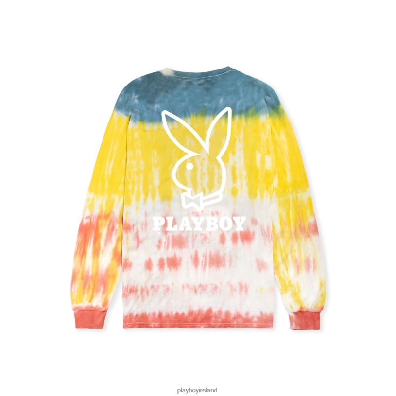 Playboy Men Tie-Dye Logo Long Sleeve HBFB239 Clothing Original
