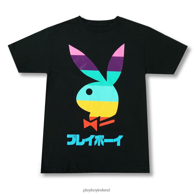 Playboy Men Tokyo Lights Tee HBFB24 Clothing Black