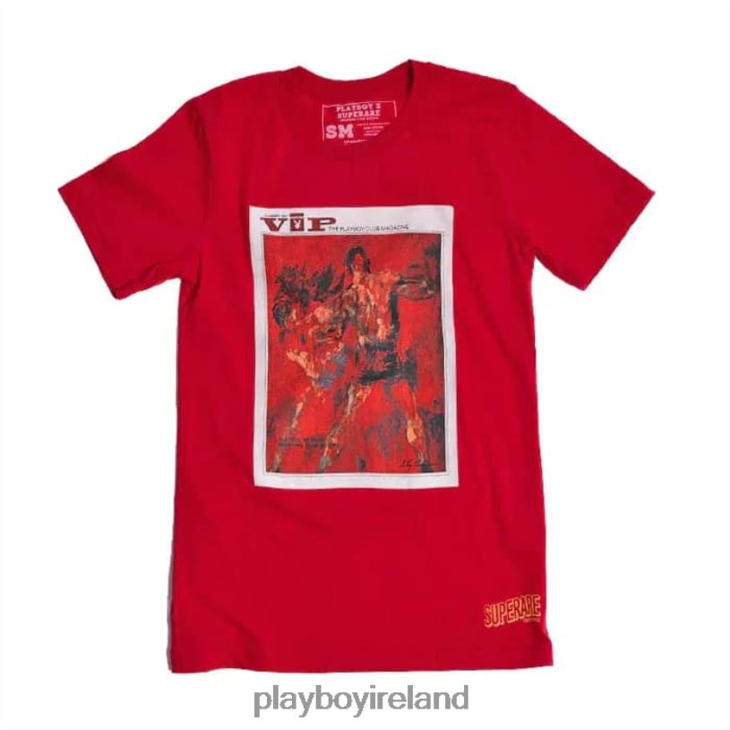 Playboy Men VIP T-Shirt HBFB56 Clothing Red