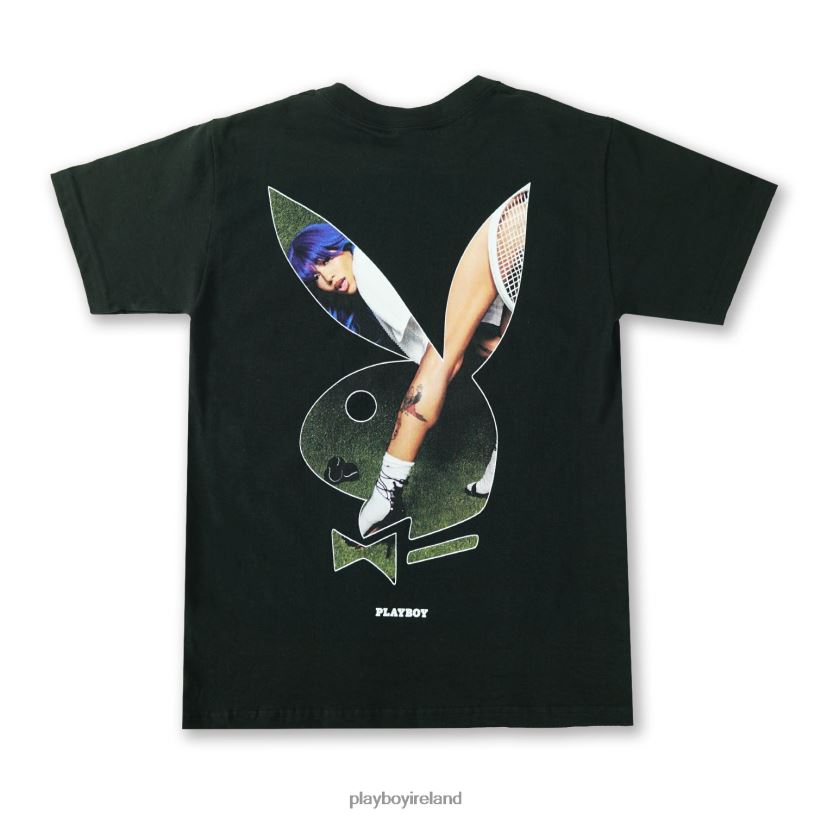 Playboy x Coi Leray Men RHD Tee HBFB327 Clothing Black