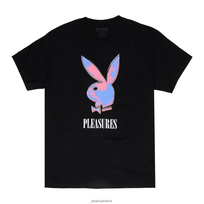 Playboy x Pleasures Men Pop Art T-Shirt HBFB111 Clothing Black