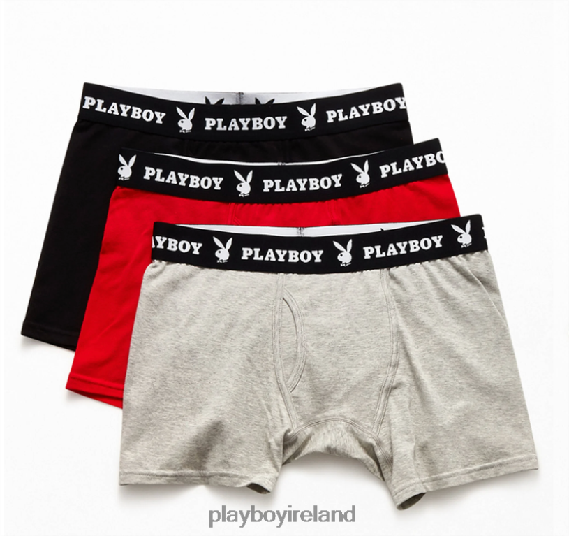 Playboy Men 3-Pack Boxer Briefs HBFB681 Clothing Multi