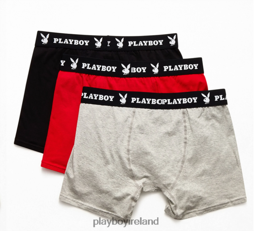 Playboy Men 3-Pack Boxer Briefs HBFB681 Clothing Multi